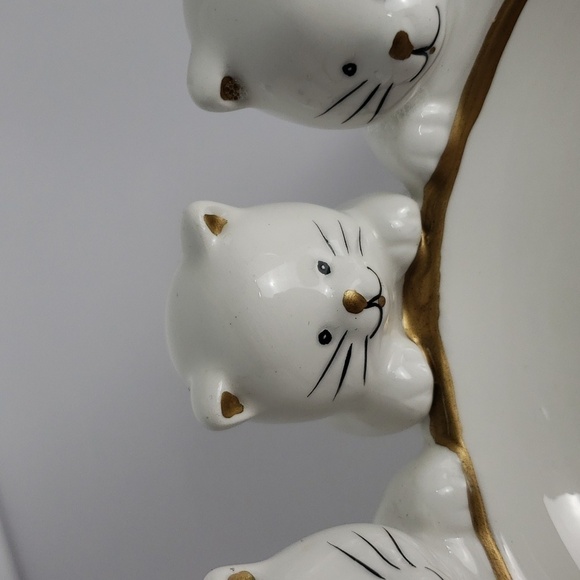 GAC. Ceramic 3 Kittiens Trinket Dish - Picture 3 of 9